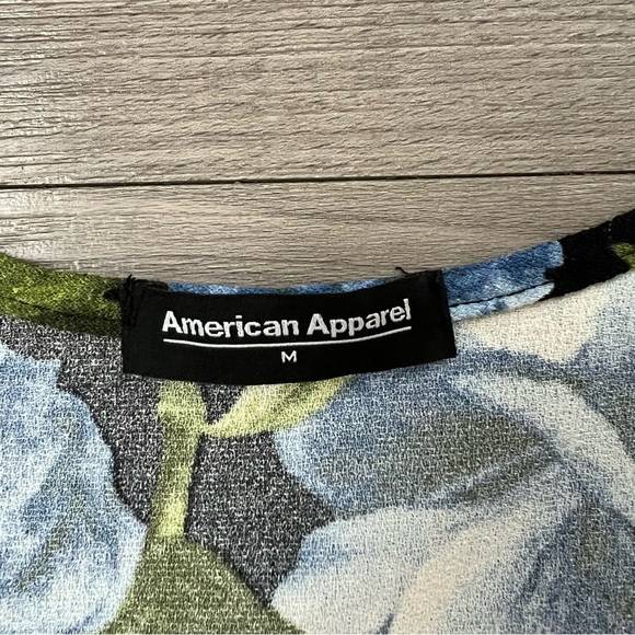 American Apparel Crepe Julliard Wrap Dress High Slit Sleeveless Maxi Size M - Picture 7 of 9